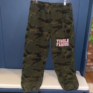 The Mayfair Group Tumblr Famous Camouflage Jogger/Sweats